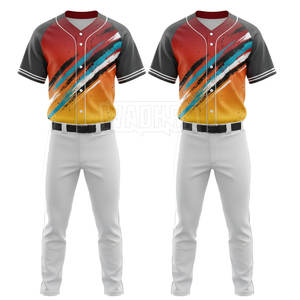 Uniforme de Béisbol Ligero con Logotipo Personalizado, Uniforme de Béisbol Extra Grande a Precio Económico para Hombre - Product Image 2