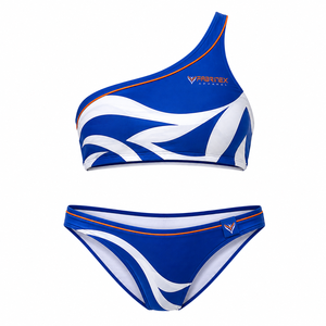 Women's <b>Sexy</b> Two-Piece <b>Bikini</b> <b>Set</b> with Pattern Front Logo Quick Dry Windproof Reversible Beachwear Swimwear - Product Image 5