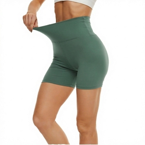 Women's Casual Solid Sport Yoga Short Women Running Short Breathable Quick Dry Gym Short Elastic Solid Color Shorts - Product Image 4