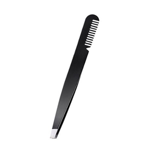 Pinzas Profesionales para Cejas de Acero Inoxidable, Herramienta de Depilación Facial, Punta Inclinada y Puntiaguda, Pinzas de Precisión para Cejas - Product Image 1