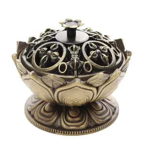 Bold Blossom Brass <b>Stick</b> Incense Burner Aromatic <b>Diffuser</b> for Multi-Regional Incense All-Season Use - Product Image 6