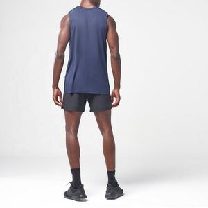 Camiseta Deportiva Casual Azul para Hombre NESTA SPORTS, 90% Poliéster, 10% Elastano, Estilo Estampado, Talla Grande, para Fisicoculturismo - Product Image 3