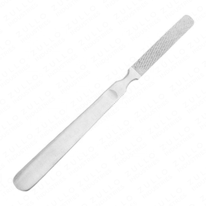 Râpe à pieds professionnelle double face en acier inoxydable pour talons fendillés et peaux dures, outil de pédicure, fournisseur OEM - Product Image 2