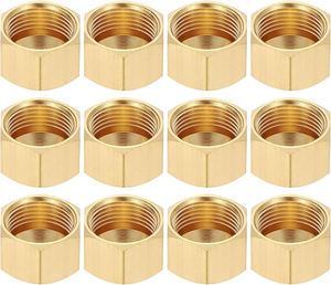 Bouchon de tuyau en laiton 1 pouce NPT fileté femelle – Bouchon d'extrémité en laiton robuste pour raccords de tuyauterie – Résistant à la corrosion, étanche, pour l'eau - Product Image 5