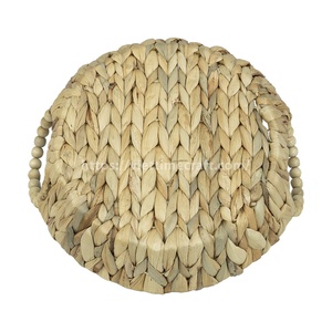 Plateau de service et de rangement rectangulaire pliable en jacinthe d'eau Viettimecraft, écologique, couleur personnalisable, articles ménagers en rotin - Product Image 4