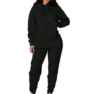 Women's <b>Oversized</b> Tracksuit Set Custom Logo Hoodie <b>Joggers</b> Casual Wear Matching Outfit Activewear Streetwear Wholesale 2026 - Product Image 1