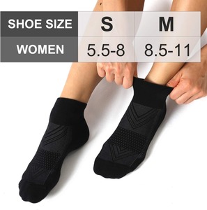 Custom Womens <b>Running</b> Ankle <b>Socks</b> Cushioned Breathable Mesh Arch Support Athletic Gym Sports <b>Socks</b> OEM Wholesale For Training - Product Image 3
