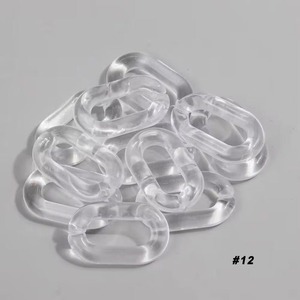 Eslabones de Cadena Modernos de Resina Transparente Colorida para Decoración de Pared de Cumpleaños - Product Image 2