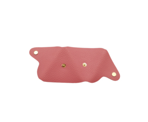 [Castello] Italian Pebble Leather Minimalist Triangular Coin Case Holder Pouch <b>Wallet</b> 9x9cm Hasps Closure Unisex Customise Logo - Product Image 3