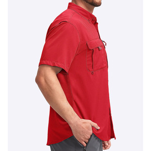 Camisetas de Pesca de Diseño Moderno, Ajuste Cómodo, Tela Elástica, Transpirable, Spandex y Algodón, para Hombre - Product Image 3