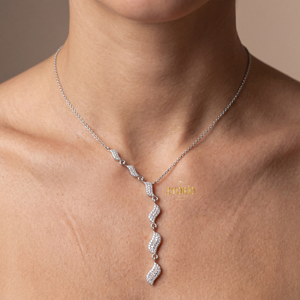 Collar de Oro con Símbolo de Diamante de Lujo Romántico para Mujer, Regalo de Compromiso y Boda, Fiesta y Aniversario, Estilo Elegante - Product Image 6