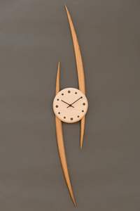 นาฬิกาแขวนผนังไม้ไผ่ธรรมชาติ ควอตซ์ เงียบสงบ เป็นมิตรกับสิ่งแวดล้อม ดีไซน์ทันสมัย เหมาะสำหรับตกแต่งบ้านและสำนักงาน - Product Image 3