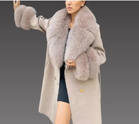 Manteau long en laine écologique pour homme ASMAT ENTERPRISES, col rabattu, boutons recouverts, manteau d'hiver de luxe, longueur genou, mélange de fibres