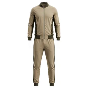 Chaqueta Deportiva Ligera para Hombre, Color Marrón Real, con Bolsillos Laterales, Estilo Casual, Corte Holgado, 100% Algodón, para Verano - Product Image 1