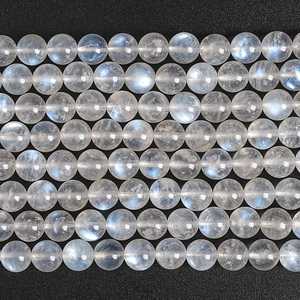 Wholesale 6mm Natural Rainbow Moonstone <b>Beads</b> Direct Manufacturer's Factory Blue <b>Colored</b> Fancy Gemstones Jewelry Making - Product Image 3