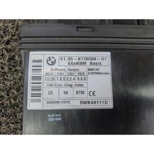 ECU และโมดูลคอมพิวเตอร์มือสองสำหรับรถยนต์ซีรีส์ 5 รุ่น 6135917606901 - Product Image 2