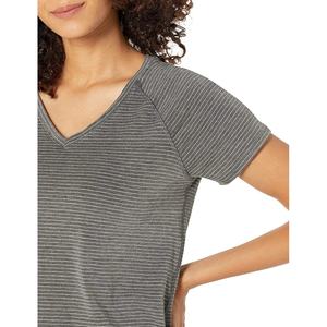 T-shirt femme uni à bas prix, 100% coton, taille adulte, coupe ajustée, manches courtes, décontracté - Product Image 2