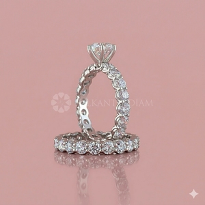 IGI Certified Lab Created Diamond <b>Rings</b> Round Cut Bridal Diamond <b>Rings</b> Set Fine Jewelry from <b>Indian</b> Supplier & Manufacture - Product Image 2