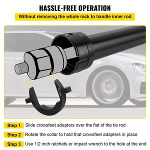 Kit di strumenti per la rimozione di tiranti interni in acciaio resistente da 13 pezzi adattatori per tubi di guida da 1/2 pollici per lo smontaggio di auto - Product Image 5