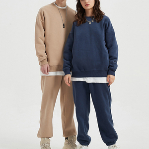 ชุดวอร์มมีฮู้ดผ้าฟลีซแบบสวมใส่สบายสำหรับฤดูหนาว ไซส์ใหญ่พิเศษ พร้อมโลโก้สั่งทำได้ สำหรับผู้หญิงและผู้ชาย - Product Image 5