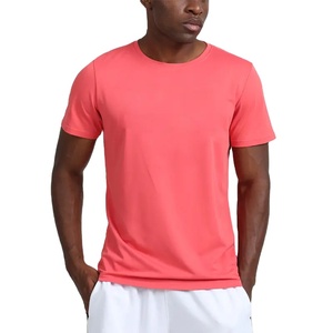 T-shirts d'entraînement de gymnastique de loisirs d'été pour hommes séchage rapide léger 100% coton T-shirts de sport respirants à haute élasticité Worested - Product Image 1