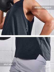 Men's <b>Stringer</b> Tank Top Bodybuilding Workout <b>Vest</b> Breathable Athletic Sleeveless Gym Shirt OEM ODM Private Label Production - Product Image 4