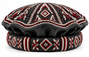 Nuevo Diseño de Gorros Afganos para Hombre, Color Azul Polvoriento, Lana Hecha a Mano, Gorro Tradicional Chitrali de Invierno, Suave y Cómodo, Gorros Afganos para Hombre - Product Image 5