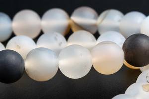 ลูกปัดหินอาเกตดอกไม้ธรรมชาติทรงกลมเกรดคุณภาพสำหรับทำเครื่องประดับ สร้อยข้อมือ สร้อยคอ งานฝีมือ DIY - Product Image 5