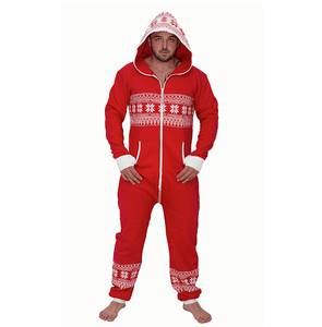 Pyjama en polaire respirant à séchage rapide pour homme, taille plus, hiver, avec capuche, vêtements de nuit, 100% coton, pour adulte - Product Image 3