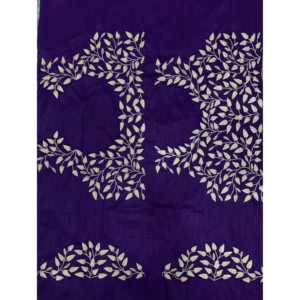 Sari de soirée de créateur avec broderie de paillettes et bordure en dentelle - Product Image 6