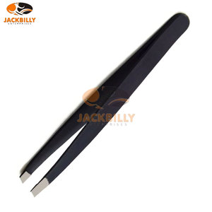 Premium Stainless Steel Slanted Tip Eyebrow Eyelash Tweezers Durable Hair Plucker <b>Puller</b> Tool for Precise Grooming - Product Image 2