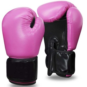 Gants de boxe d'entraînement en gros, en cuir microfibre, gants de boxe professionnels à lacets pour MMA - Product Image 1