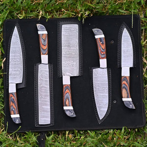 Ensemble de couteaux de cuisine en acier Damas de luxe, plusieurs pièces, couteaux de chef avec manche ergonomique pour la cuisine - Product Image 2