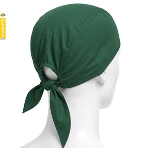 SAMAVIA Custom Green Surgical <b>Scrub</b> <b>Cap</b> Medical Headwear Adjustable Tie Back Healthcare Uniform Wholesale Manufacturer - Product Image 4