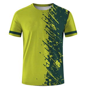 Camisetas Deportivas de Manga Corta con Estampado Digital para Hombre, de Secado Rápido, Poliéster y Elastano, Cómodas, Tela de 120g - Product Image 3