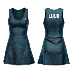 Custom <b>Women's</b> Sublimated Floral Printed Tennis Dress Moisture Wicking Sleeveless Fitted Sportwear <b>Women's</b> All Season Apparel - Product Image 1