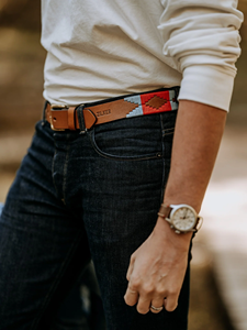 Premium Quality Vegetable <b>Drum</b> Dyed Leather Argentinian <b>Hand</b> Stitched Polo Belt With Solid Brass Buckle Men Accessories Belt - Product Image 6