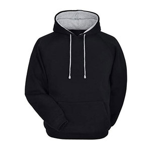 Sudadera con Capucha Unisex de Manga Larga de Algodón – Sudadera Lisa Negra para Hombre y Mujer, Ropa Casual Cómoda, Talla 2XL - Product Image 1