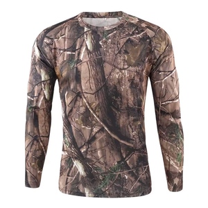 Men's Long Sleeve <b>Camouflage</b> T-<b>Shirt</b> O-Neck Quick Dry Knitted Polyester Casual Outdoor Hunting <b>Shirt</b> - Product Image 1