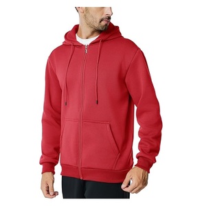 Nouveau sweat à capuche zippé élégant pour homme, 100 % coton, manches longues, col tombant, couleur unie, confortable, service OEM, Bangladesh - Product Image 4