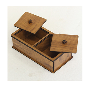 Boîte à fruits secs en bois design avec compartiments uniques, idéale pour la distribution de cadeaux d'entreprise et les célébrations de fin d'année - Product Image 6