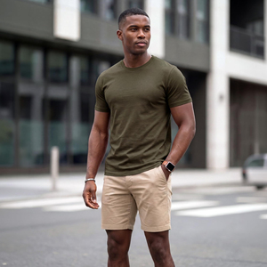 Camiseta para hombre, multicolor, de algodón puro, de manga corta, con cuello redondo, ropa informal suave para comodidad diaria - Product Image 4