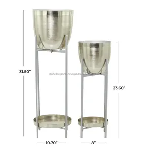 Luxury Decorative Metal Flower Vase Mirror Finish Interior Bulk Export Premium Textured Surface Metal Flower Vase Flower Vase - Product Image 4