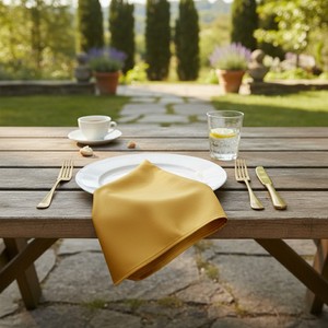 Premium Yellow Cotton Round Placemat Handmade Dining <b>Table</b> <b>Mat</b> for Home Hotel Restaurant and Kitchen Decor Fully Customisable - Product Image 1