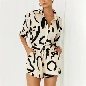 Conjuntos de Ropa de Verano para Mujer, Camiseta de Manga Corta con Cuello Redondo y Pantalones Cortos, Conjunto de 2 Piezas, Ropa Sólida para Mujer, Conjunto Más Vendido - Product Image 6