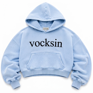 Sudadera con Capucha VOCKSIN para Mujer, Talla Grande, Regular, Transpirable, Forrada, de Invierno, Premium, de Algodón Grueso, Color Azul Bebé - Product Image 2
