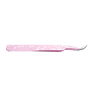 Pince à épiler professionnelle en acier inoxydable pour extensions de cils, avec pointe incurvée de précision et poignée antidérapante, pour les artistes en extensions de cils de salon, Elite - Product Image 3