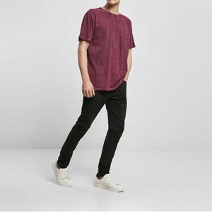 เสื้อยืดสตรีทแวร์ทรงโอเวอร์ไซส์ผ้าคอตตอน 100% สไตล์วินเทจฟอกสี สำหรับผู้ชายไซส์พลัส เสื้อผ้าฤดูร้อน - Product Image 3