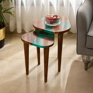 Mesa de Comedor de Resina Epoxi y Madera Hecha a Medida, Mesa de Navidad de Resina Epoxi y Madera de Alta Calidad Totalmente Personalizada - Product Image 1