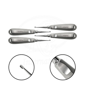 Ensemble de 4 écarteurs à ailettes en acier inoxydable réutilisables pour usage chirurgical avec étui à fermeture éclair, pointes de 1 à 4 mm, longueur totale 6 pouces - Product Image 2
